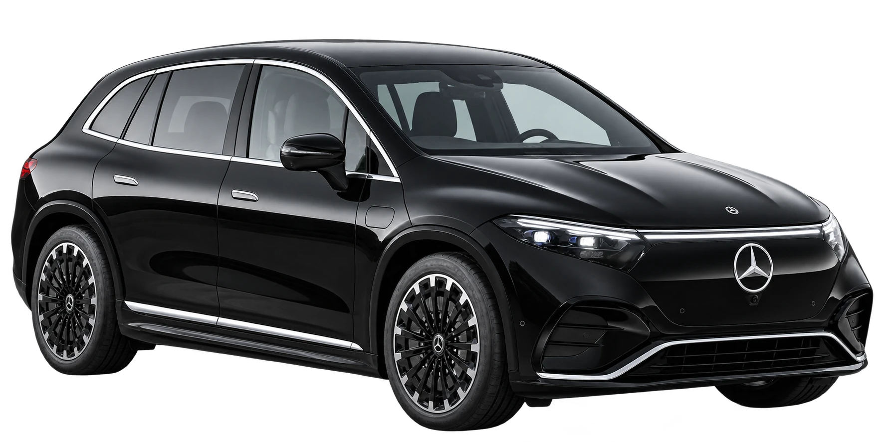 Black Mercedes-Benz EQS SUV - client-supplied vehicle image