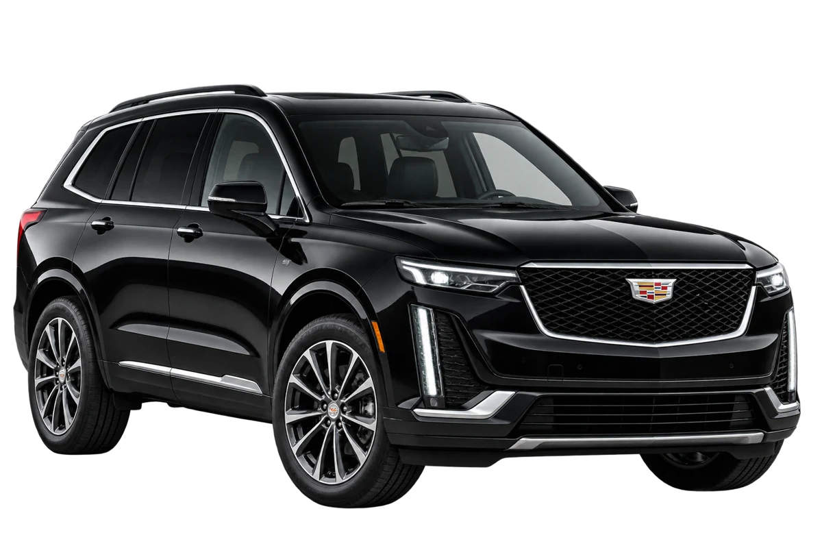 Black 2025 Cadillac XT6 — supplied vehicle image