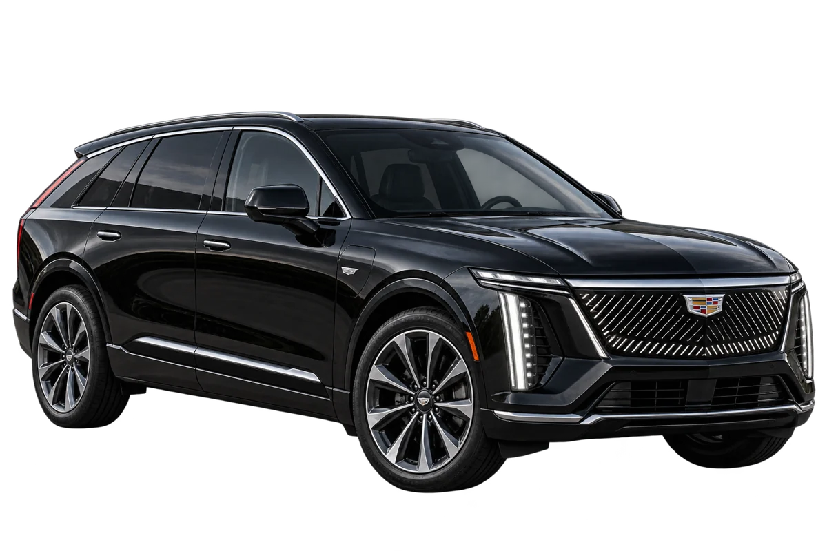 Black 2025 Cadillac LYRIQ — supplied vehicle illustration